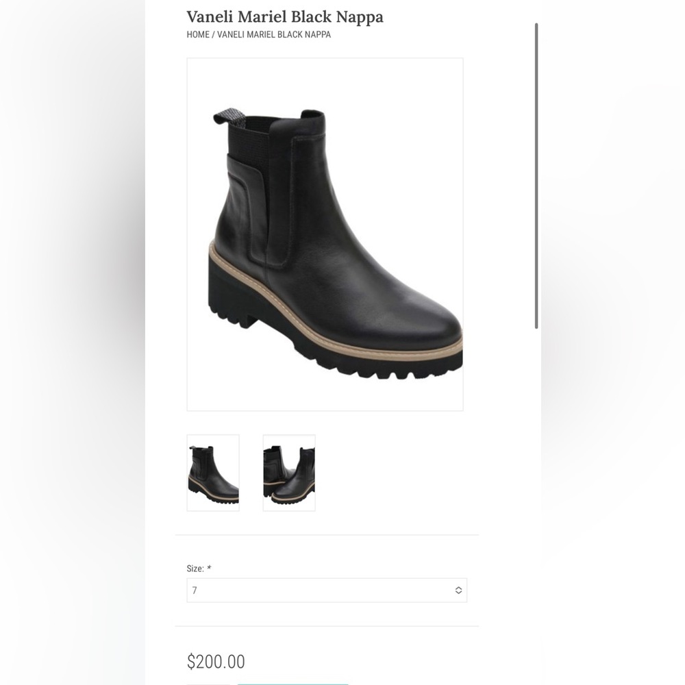 Black Leather Ankle Chelsea Boots - Picture 5 of 6